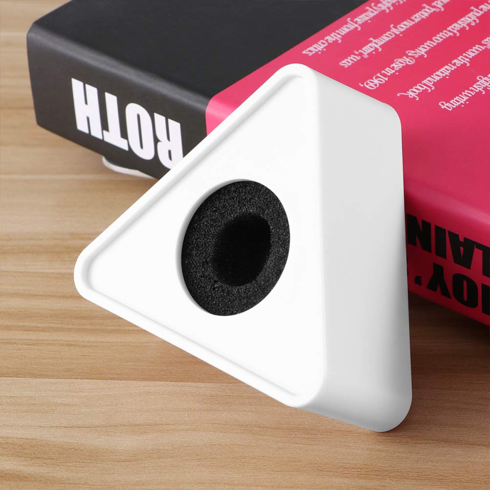 STOBOK Portable Triangle and Square Shaped Interview Mic Microphone Logo Flag Station Logo, Pack of 2